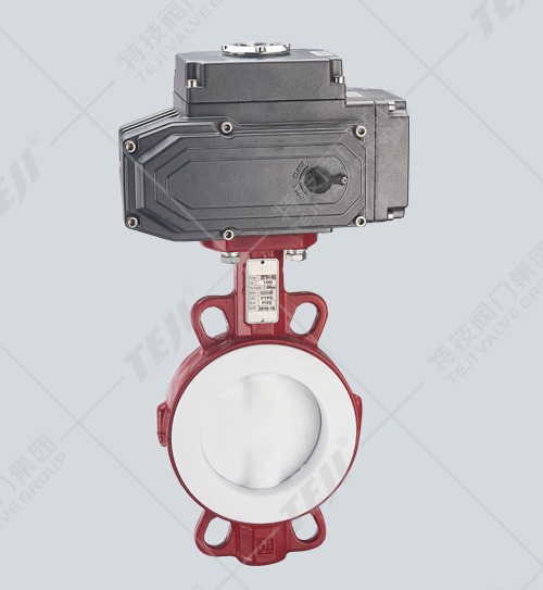 電動(dòng)對(duì)夾式襯氟蝶閥
